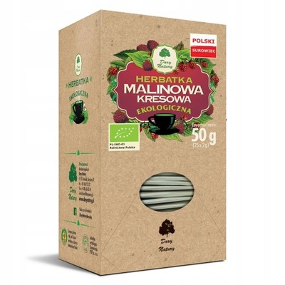 Herbatka Malinowa Kresowa EKO 25x2g DARY NATURY
