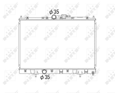 RADUADOR MITSUBISHI PAJERO PININ 1,8 NRF53792  