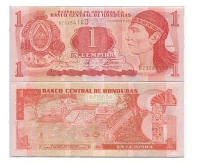 Banknot Honduras 1 Lempira 2016 UNC