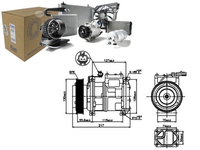 COMPRESOR DE ACONDICIONADOR CHRYSLER 300 M VOYAGER 3  