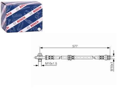 ПАТРУБОК ТОРМОЗНОЙ ГИБКИЙ ПЕРЕД L/P AUDI A3 SEAT ALTEA ALTEA XL