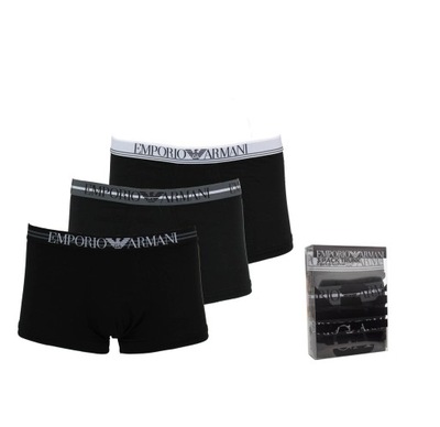 EMPORIO ARMANI BOKSERKI MĘSKIE 3-PACK|ORYGINAŁ| S