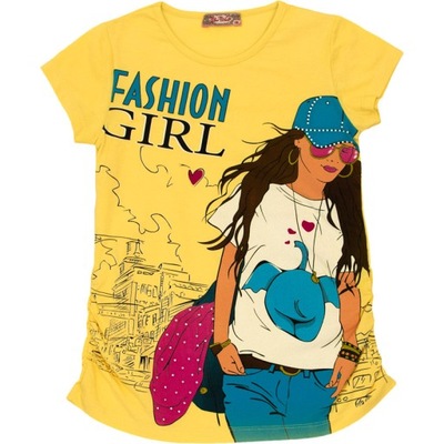 T-shirt, bluzka, koszulka dla dziewczynki, r. 158