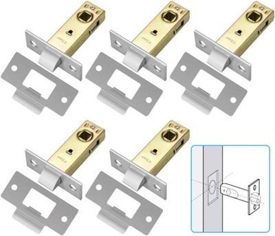 Zamek zatrzaskowy do drzwi 5 sztuk nawierzchniowy