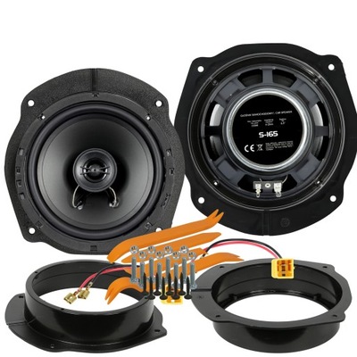 ALTAVOCES 300W FIAT STILO BRAVO CROMA LANCIA DELTA PARTE DELANTERA PARTE TRASERA DISTANCIAS JUEGO  