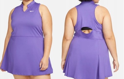 Nike sukienka tenisowa damska fioletowa XL