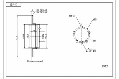 HART DISCOS DE FRENADO 2SZT. PARTE TRASERA BMW 316I -98 280 10 8.4  