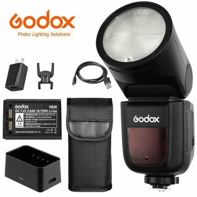 Lampa błyskowa Godox V1 s do SONY bateria akumulator ładowarka V1S