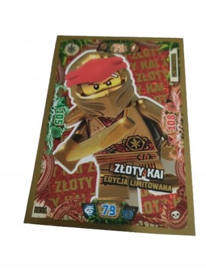 KARTA LEGO NINJAGO Seria 6 LE11 ZŁOTY KAI