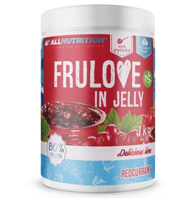 Dżem czerwona porzeczka Allnutrition FRULOVE IN JELLY 1KG BEZ CUKRU FIT