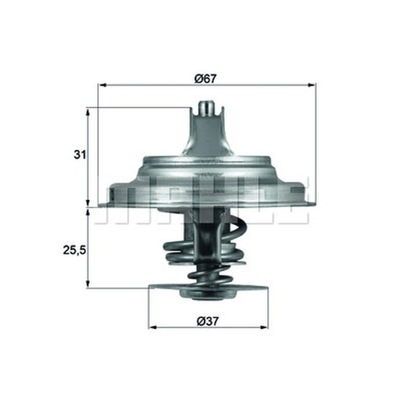 TERMOSTAT, СРЕДСТВО ОХЛАЖДЕНИЯ MAHLE TX 25 87D фото