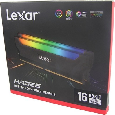 RAM LEXAR HADES 16GB DDR4 OC 2x8GB 3600MHz RGB
