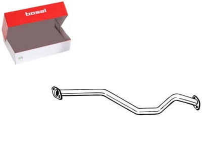 Труба выхлопная середина nissan juke 1.5d 06.10- bosal фото №1