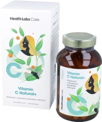 Vitamin C Natural+ Health Labs Witamina C 120 kaps. Odporność Zmęczenie