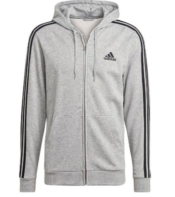 Męska bluza z kapturem ADIDAS GK9034 szara S szary