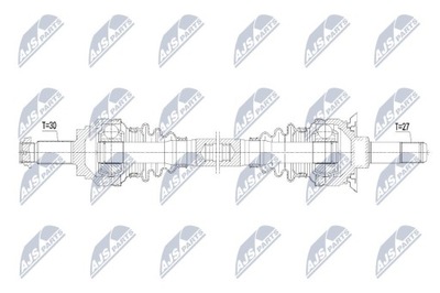 ПОЛУОСЬ BMW 5 F10 525D 530D 535 550 10- ЗАДНЯЯ ПРАВОЕ