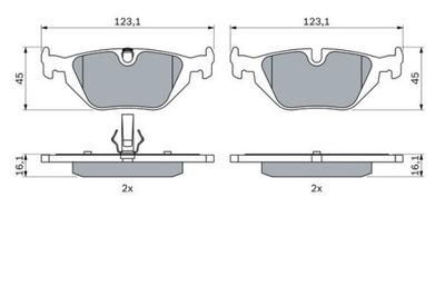 BOSCH 0 986 424 484 КОЛОДКИ ГАЛЬМІВНІ