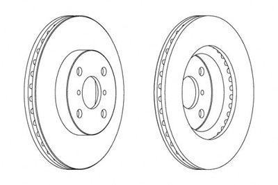 FERODO DISCOS DE FRENADO 2SZT. PARTE DELANTERA DAIHATSU CHARADE VIII TOYOTA  