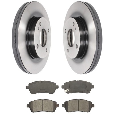 DISCOS ZAPATAS PARTE DELANTERA PARA FORD FIESTA VII 7 MK7  