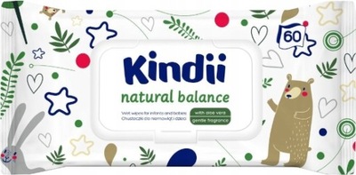 Kindii Chusteczki dla niemowląt Natural Balance