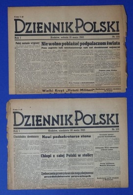 2x Dziennik Polski 1945, Nie wolno pobłażać podpalaczom świata