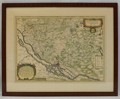 1650 r Mapa Stormarn Łeba J. Maier przedruk