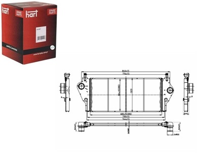 ІНТЕРКУЛЕР РАДІАТОР ПОВІТРЯ LAGUNA 1.9DCI 00- HART