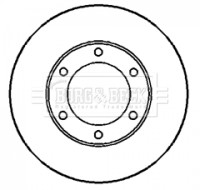 BORG & BECK BBD5029 ДИСК ТОРМОЗНОЙ ПЕРЕД