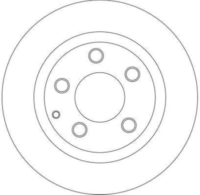 ДИСК HAM. MAZDA 6 02- ЗАДНИЙ TRW DF4442 ДИСК ТОРМОЗНОЙ