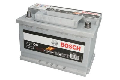 АККУМУЛЯТОР BOSCH S5 008 (77AH/780A, ПРАВАЯ +, B13)