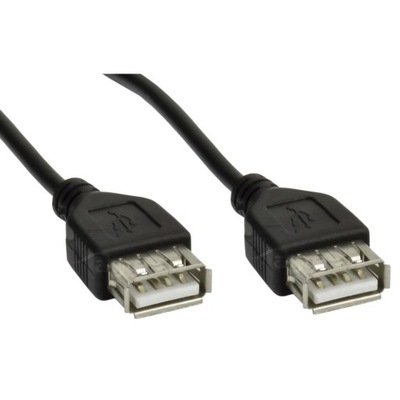 Kabel USB 2.0 Akyga AK-USB-06 USB AF - AF 1,8m czarny