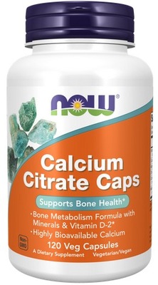 NOW FOODS Calcium citrate 120 kapsułek