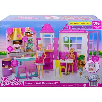 ZESTAW MEBELKÓW BARBIE RESTAURACJA