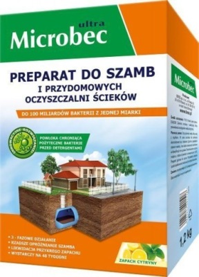 MICROBEC Ultra BAKTERIE DO SZAMBA AKTYWNE 1,2kg