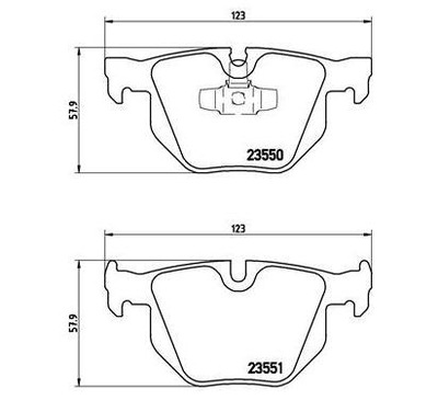 Brembo гальмівні колодки гальмівні bmw brilliance 3 series фото №1