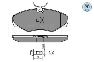 MEY 0252309918/PD ZAPATAS HAM. RENAULT P. TRAFIC/OPEL VIVARO 01-  