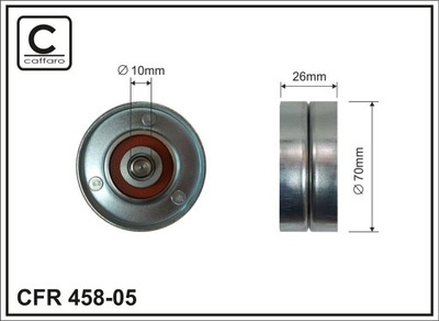 CAFFARO 458-05 ROLLO NAPINACZA, CORREA DE CUÑA MULTICOSTAL  