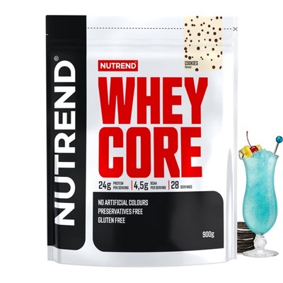 NUTREND WHEY CORE 900g WPC PROTEIN ODŻYWKA BIAŁKOWA MASA MIĘŚNIOWA SIŁA