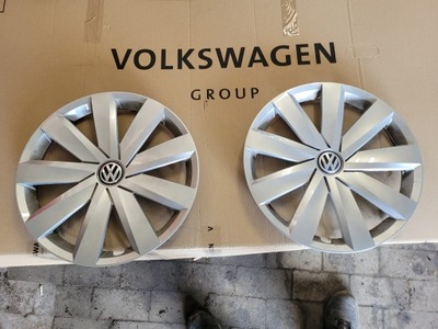WHEEL COVERS VW VOKLSWAGEN 16'' SILVER CONDITION VERY GOOD 3G0601147  