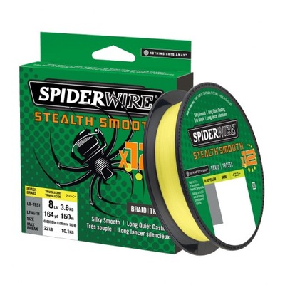 Plecionka Spiderwire Smooth 12 żółta 150m 0,09mm