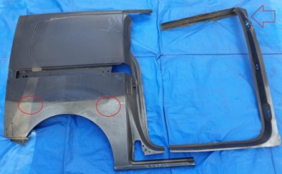 Citroen jumpy peugeot expert 3 крила задній правий фото №1