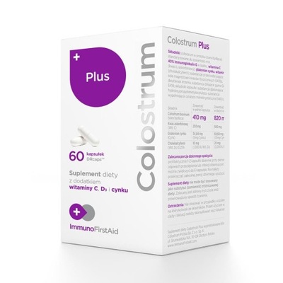 Colostrum Polska Colostrum Plus 500mg 60 kapsułek