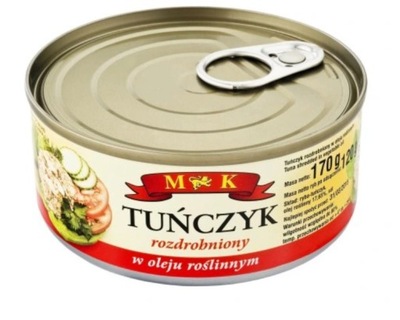 Tuńczyk rozdrobniony w oleju roślinnym MK 170 g