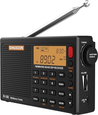 Radio SIHUADON R108 FM radio SW MW wielozakresowe
