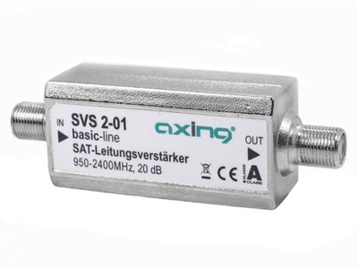 Wzmacniacz SAT 20dB 75Ohm 950-2400MHz AXING