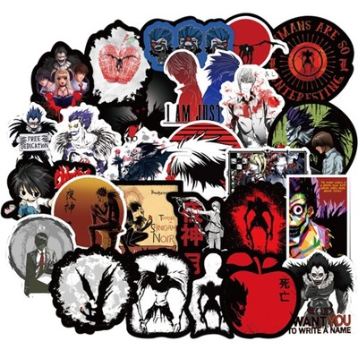 100 VIENETŲ ANIME DEATH NOTE LIPDUKAI GRAFFITI DIY LOK2456 