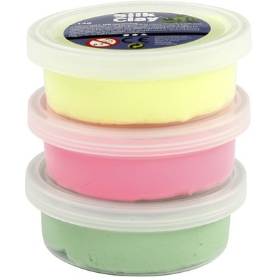 SAMOUTWARDZALNA MASA SILK CLAY 3x14g KOL. NEONOWE