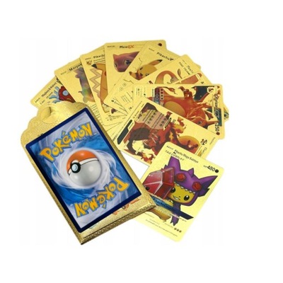 Oryginalna karta Pokemon plus 10 złotych kart