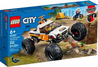 LEGO CITY 60387 SAMOCHÓD TERENOWY 4x4 z NAPĘDEM