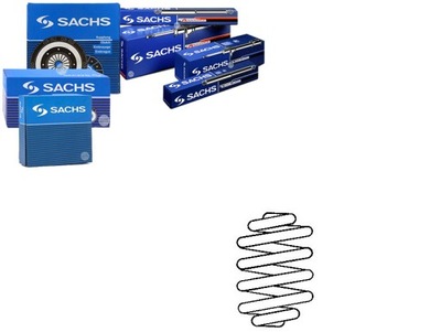 SACHS ПРУЖИНА ПОДВЕСКИ FORD FIESTA V 1.25-1.6